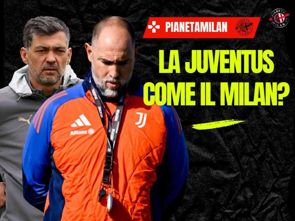 Juventus e Milan, stessa storia e problemi simili. Dal mercato all'allenatore