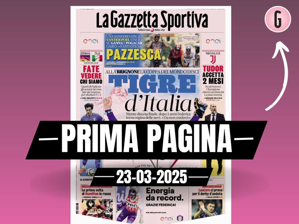 Prima pagina Gazzetta dello Sport: "Lautaro ci prova per il derby d'andata"