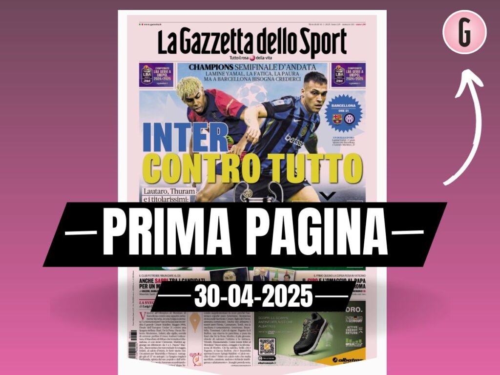 Prima pagina Gazzetta dello Sport: "Milan, anche Sarri tra i candidati"