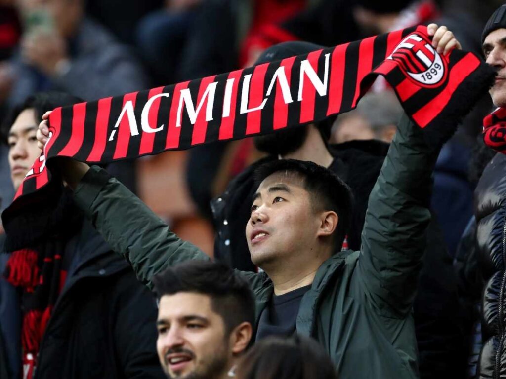 Tifosi AC Milan stadio Giuseppe Meazza San Siro Milano