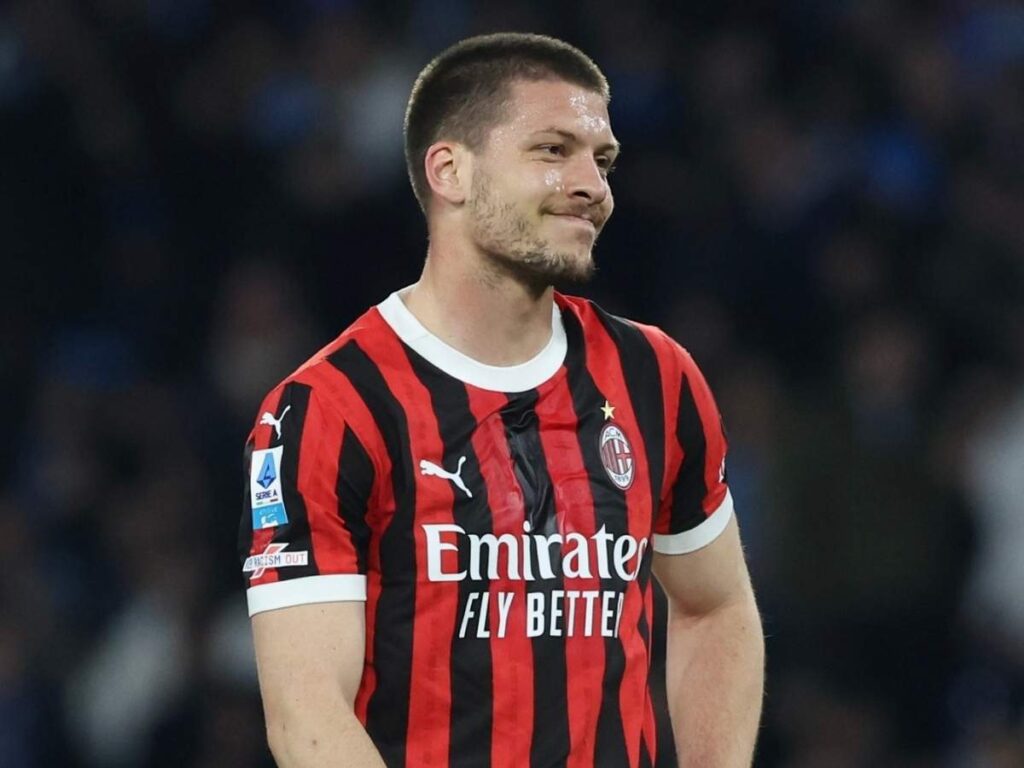 Luka Jovic AC Milan Napoli-Milan 2-1 Serie A 2024-2025