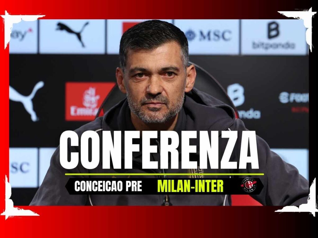 Conferenza derby Milan-Inter, le parole di Conceicao alla vigilia | LIVE News