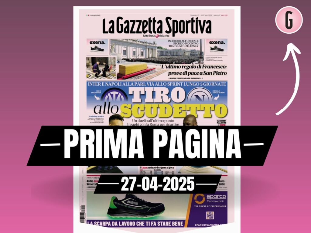 Prima pagina Gazzetta dello Sport: "Milan a Venezia, c'è ancora Jovic"
