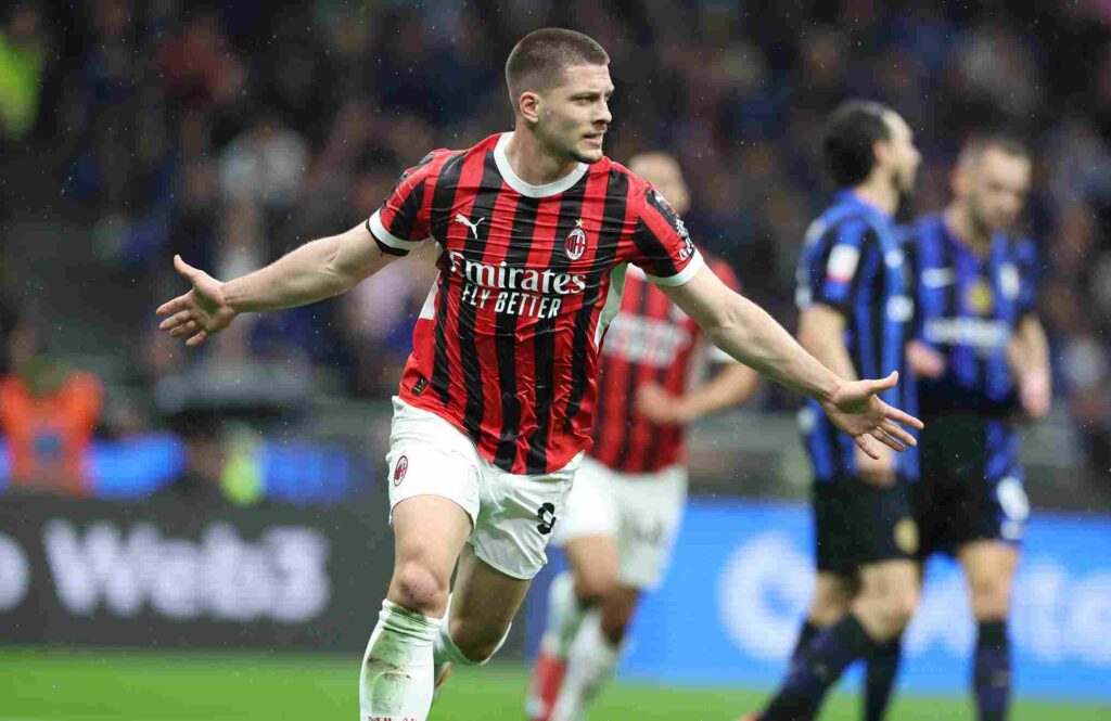 Luka Jovic derby Inter-Milan 0-3 Coppa Italia 2024-25