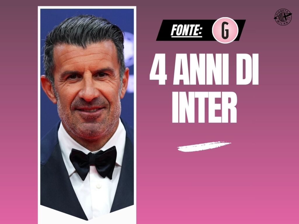 Derby, Figo: "Tifo sempre Inter. Milan? C'è instabilità in società"