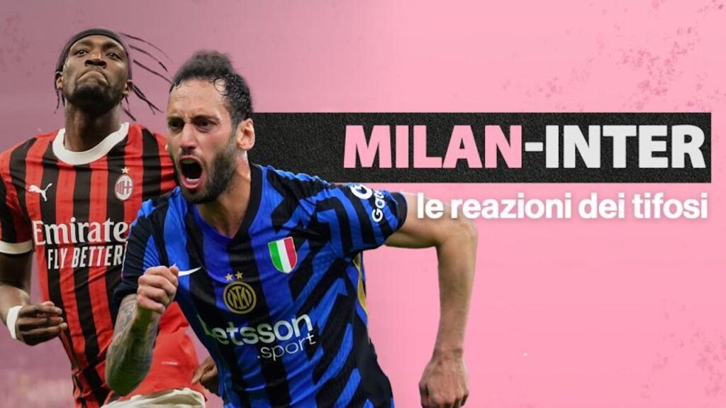 Coppa Italia derby Milan Inter reazioni social