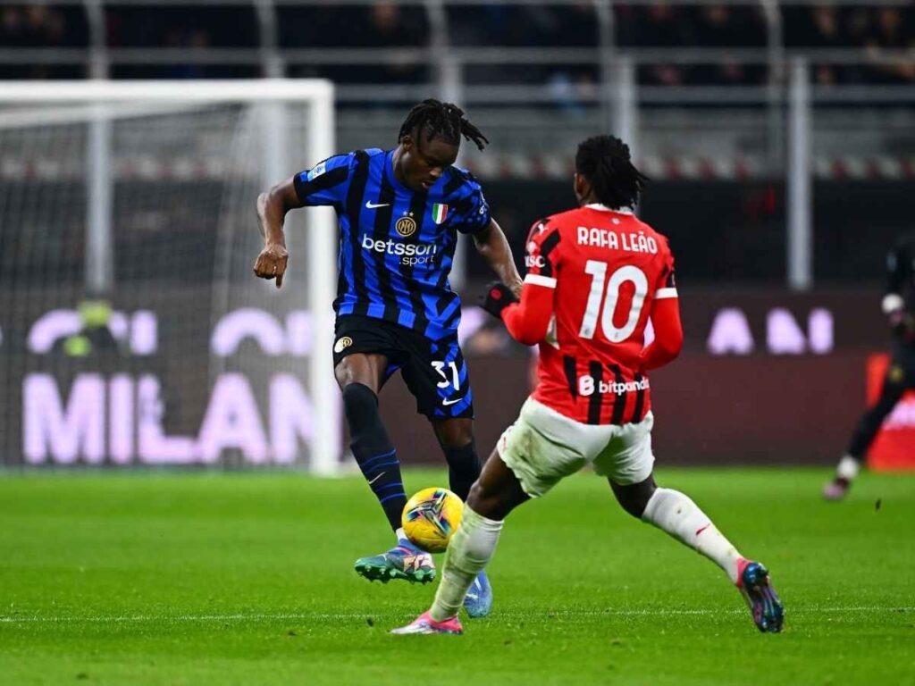 Rafael Leao AC Milan derby Milan-Inter 1-1 Serie A 2024-2025
