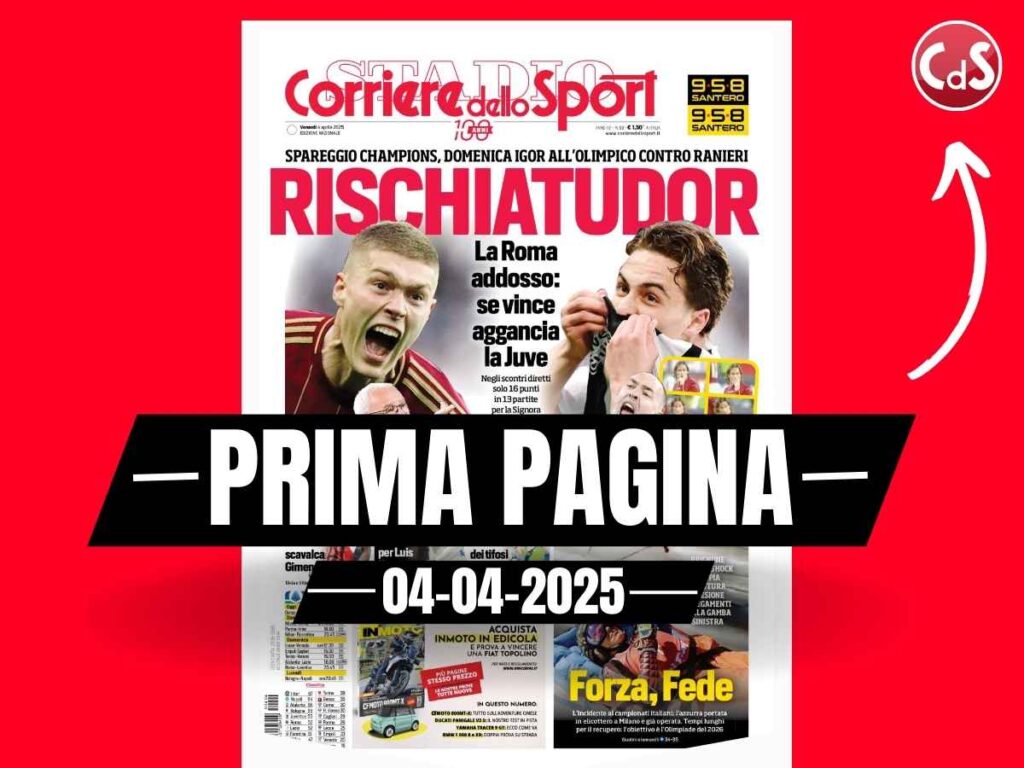 Prima pagina Corriere dello Sport: "Milan, Abraham scavalca Giménez"