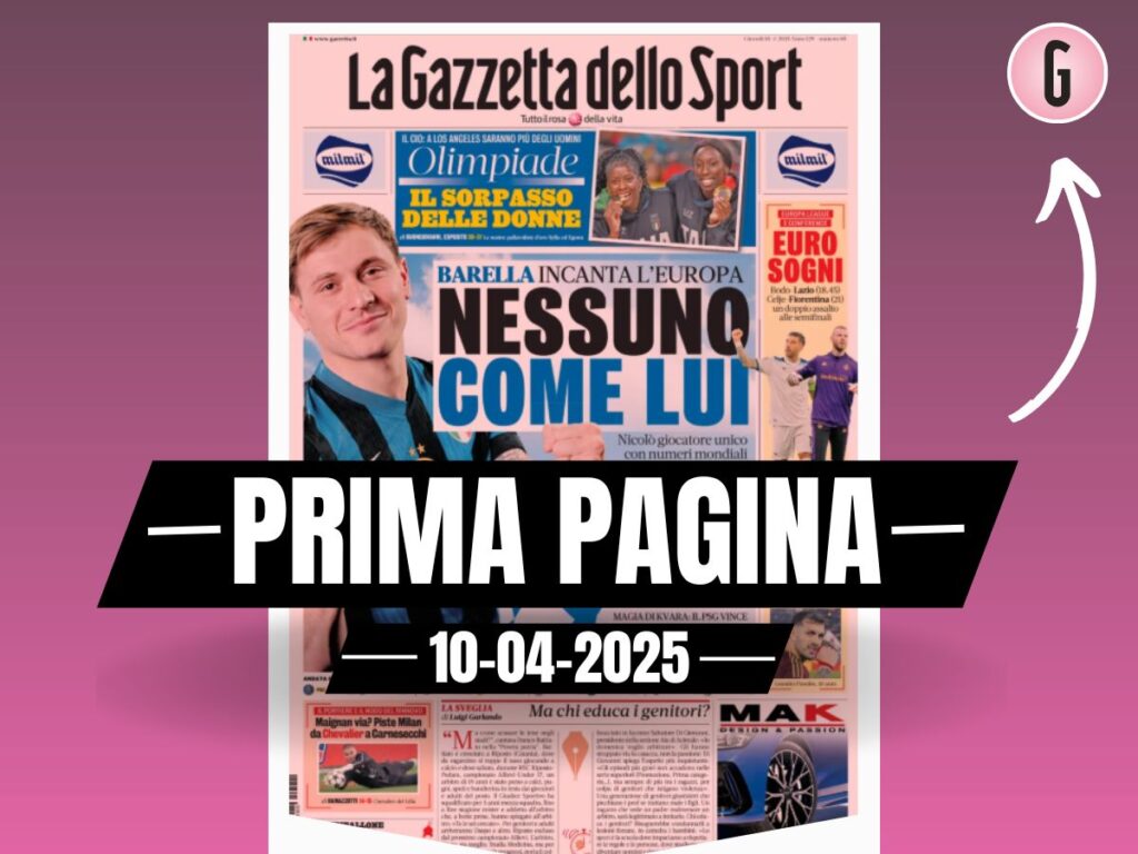 Prima pagina Gazzetta dello Sport: Maignan via? Piste Milan da Chevalier a Carnesecchi