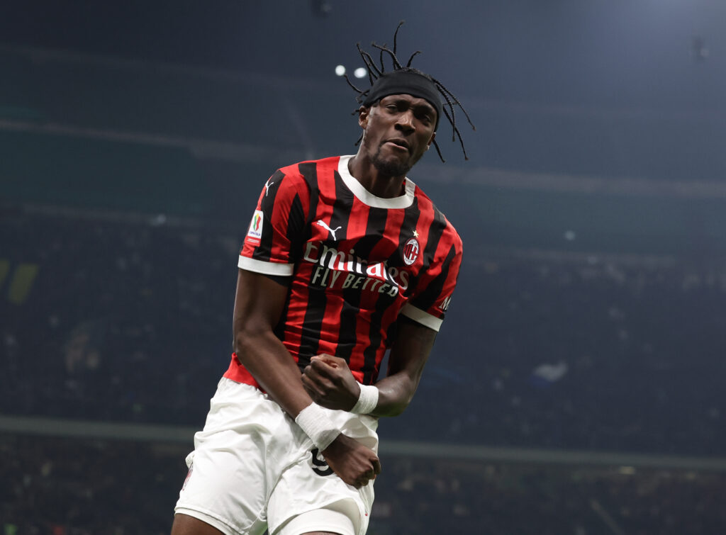Tammy Abraham derby Milan-Inter 1-1 Coppa Italia 2024-25