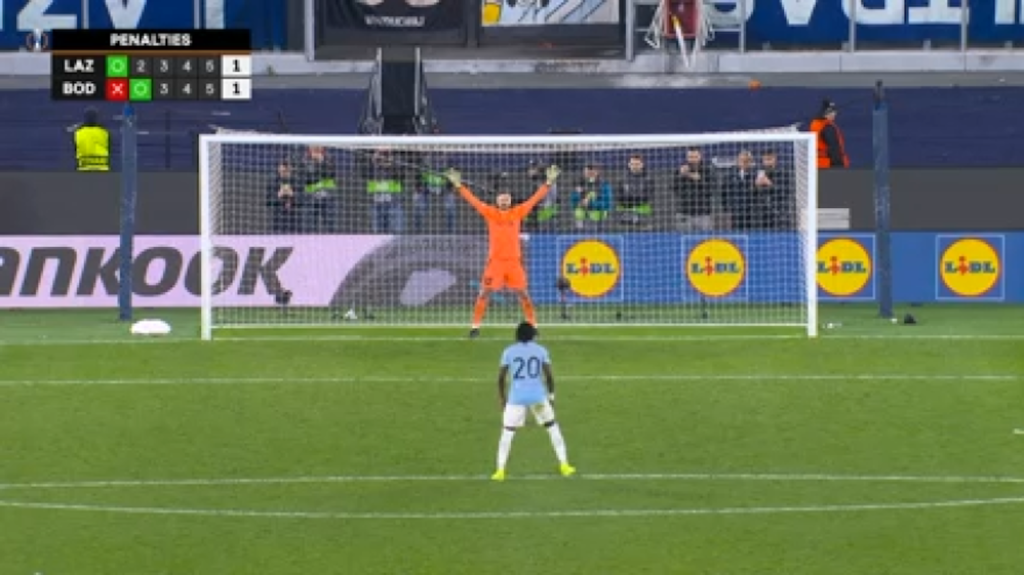 Lazio Bodø:Glimt rigori