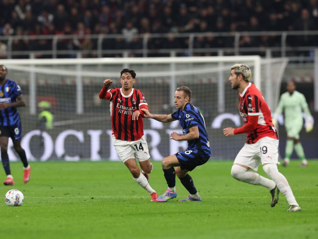 Tijjani Reijnders AC Milan derby Milan-Inter 1-1 Coppa Italia 2024-2025