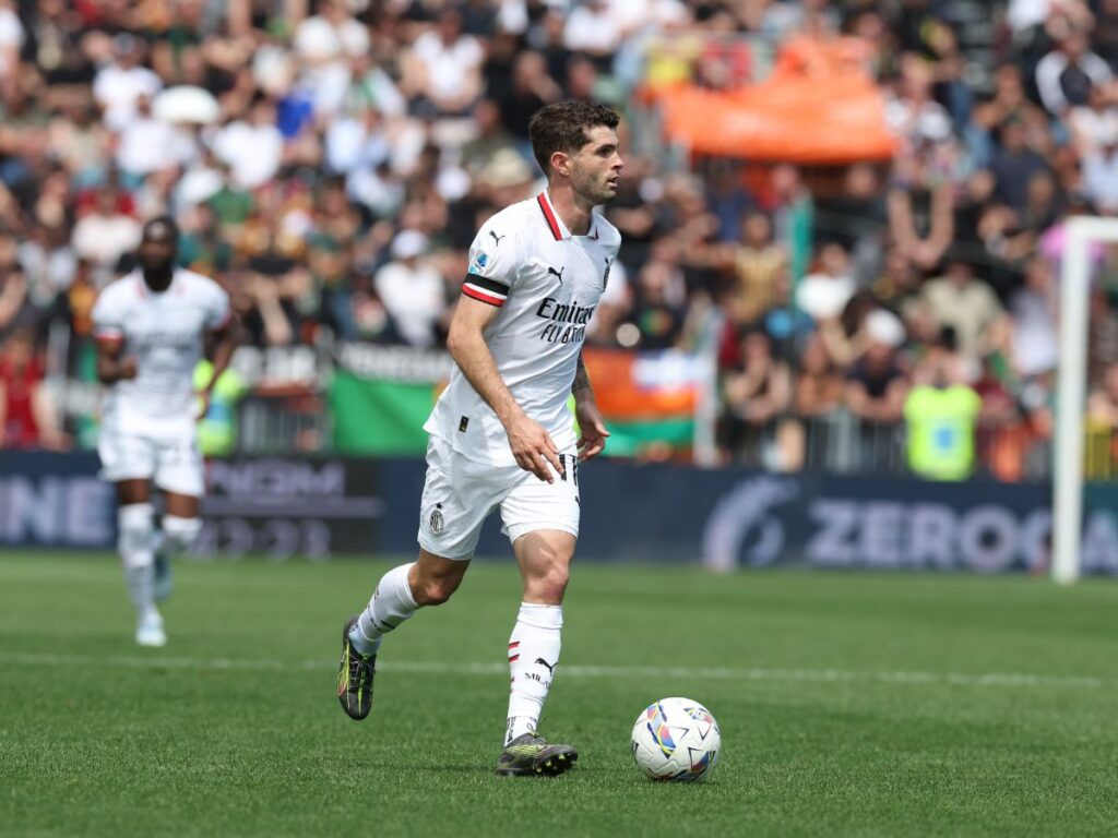 Christian Pulisic AC Milan Venezia-Milan 0-2 Serie A 2024-2025