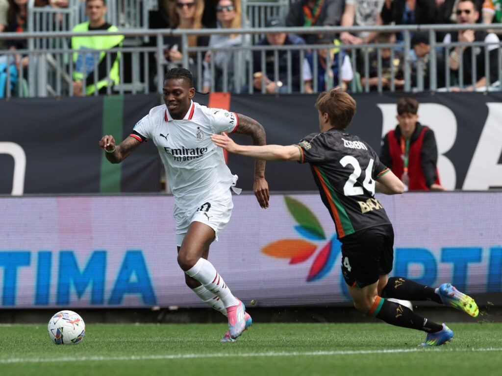 Rafael Leao AC Milan Venezia-Milan 0-2 Serie A 2024-2025