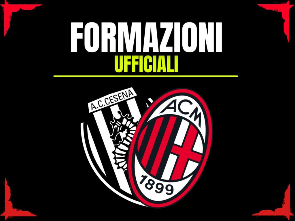 Cesena-Milan, AC Milan Primavera - Formazioni Ufficiali