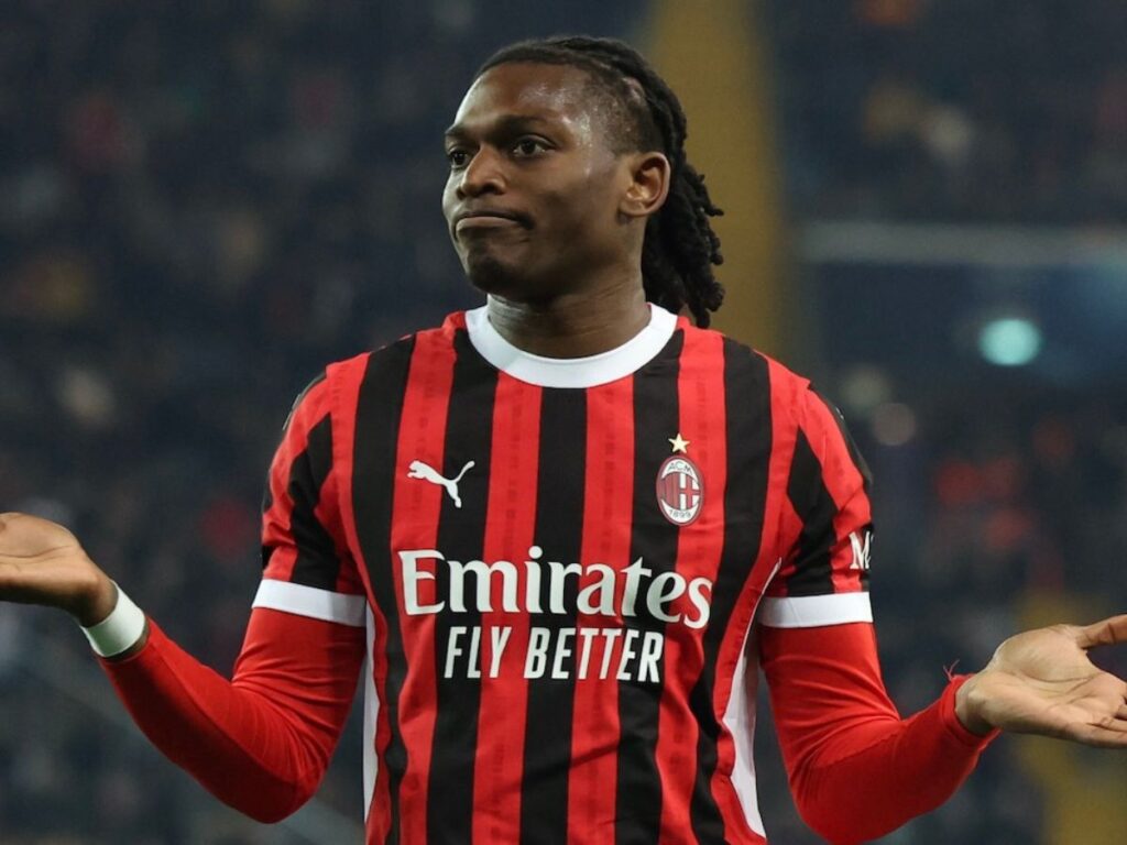 esultanza gol Rafael Leao AC Milan Udinese-Milan 0-4 Serie A 2024-2025