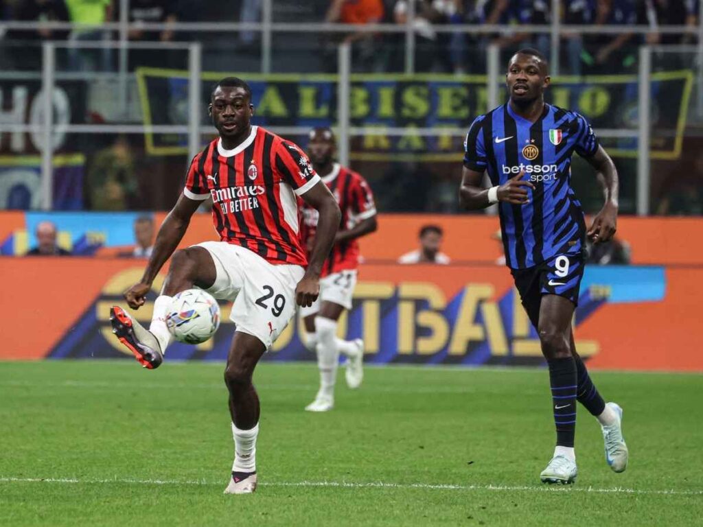 Youssouf Fofana AC Milan derby Inter-Milan 1-2 Serie A 2024-2025