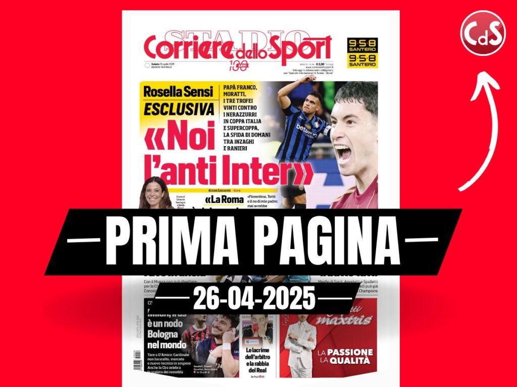 Prima pagina Corriere dello Sport: "Milan, il DS è un nodo"