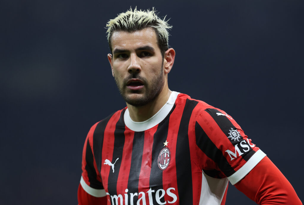 Theo Hernandez derby Milan-Inter 1-1 Coppa Italia 2024-25
