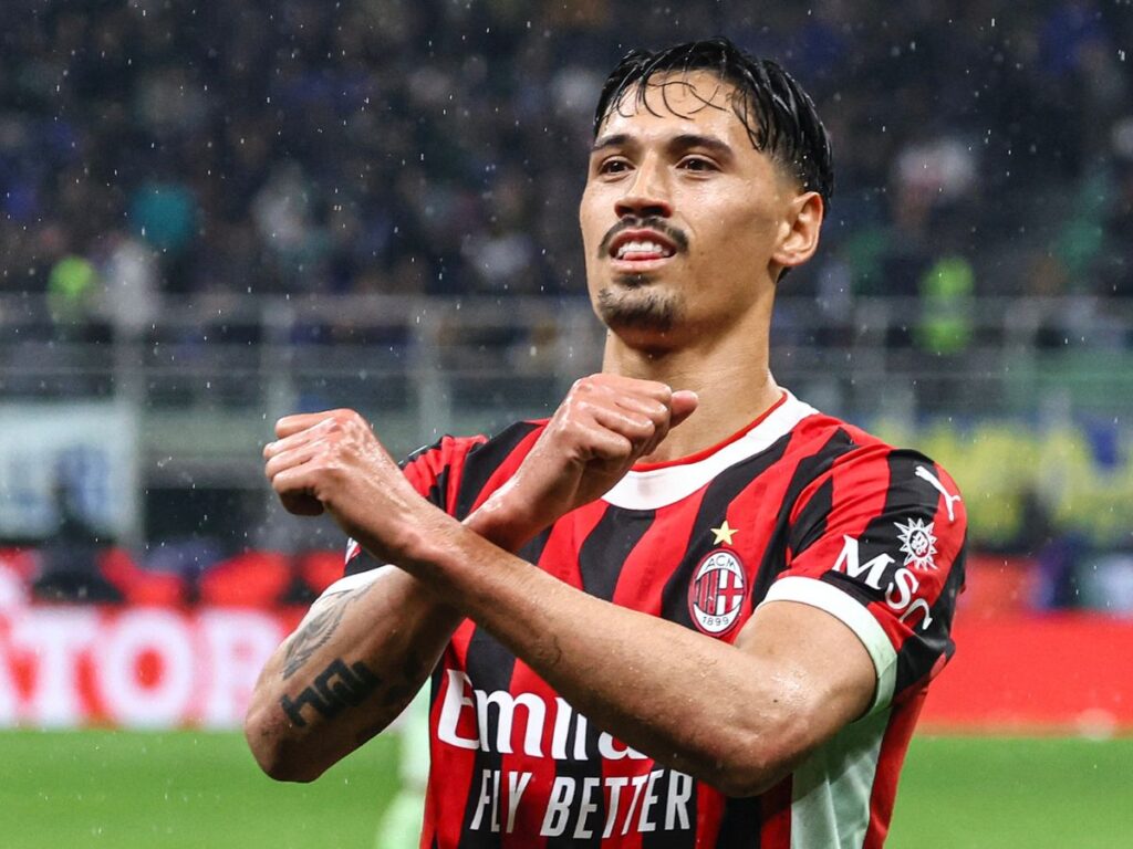 esultanza gol Tijjani Reijnders AC Milan derby Inter-Milan 0-3 Coppa Italia 2024-2025