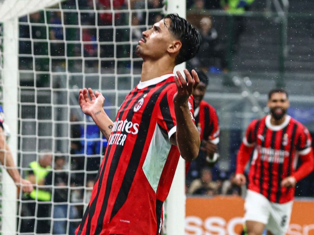 esultanza gol Tijjani Reijnders AC Milan derby Inter-Milan 0-3 Coppa Italia 2024-2025