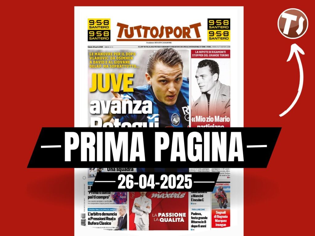 Prima pagina Tuttosport: "Milan-Orsolini, prima ti batto poi ti compro"