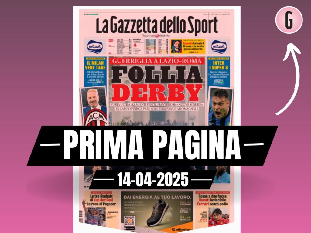 Prima pagina Gazzetta dello Sport: il Milan vede Tare