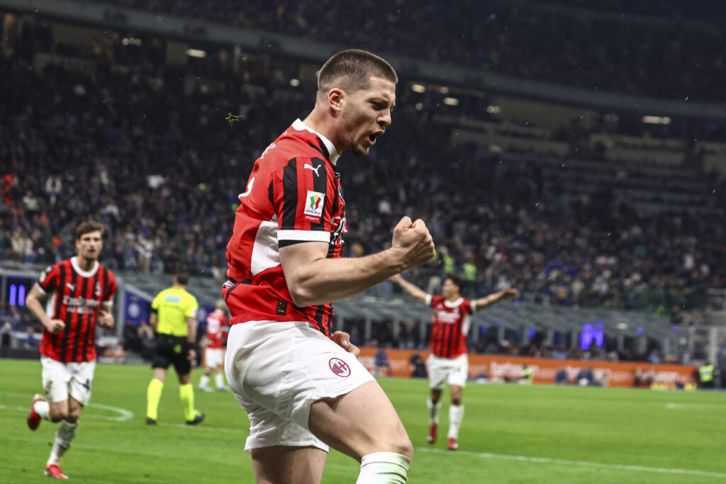 Luka Jovic derby Inter-Milan 0-3 Coppa Italia 2024-25