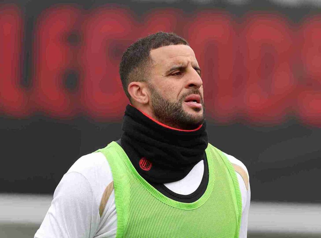 Kyle Walker AC Milan allenamento Milanello