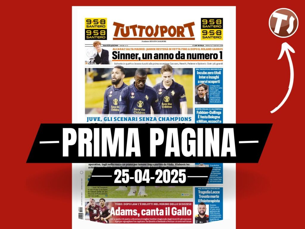 Prima pagina Tuttosport: "Conceicao, una doppietta per la riconferma"