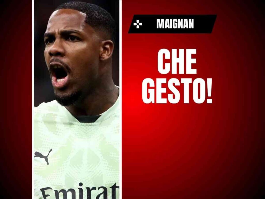 Udinese-Milan, che gesto di solidarietà per Maignan! "Non fischiatelo"