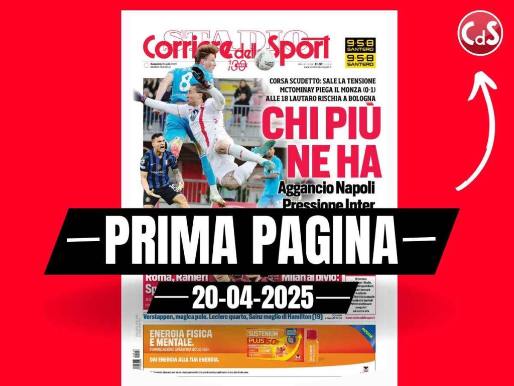 Prima pagina Corriere dello Sport: "Milan al bivio: sindrome da big"