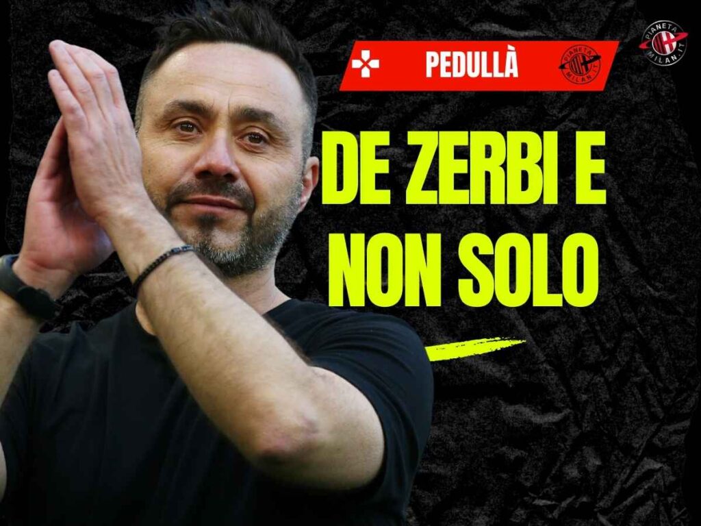 Allenatore Milan, Pedullà: "De Zerbi accostato. Per il momento..."