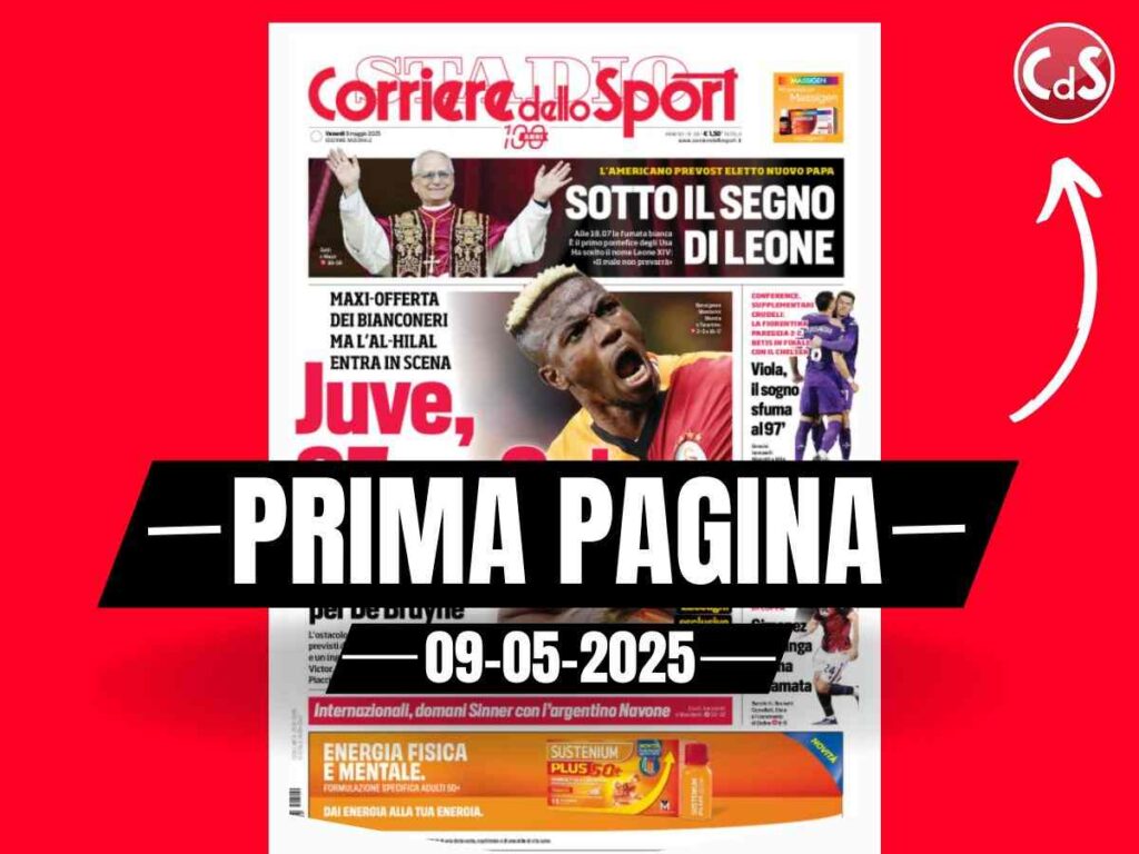 Prima pagina Corriere dello Sport: Milan-Bologna, Gimenez e Dallinga ultima chiamata