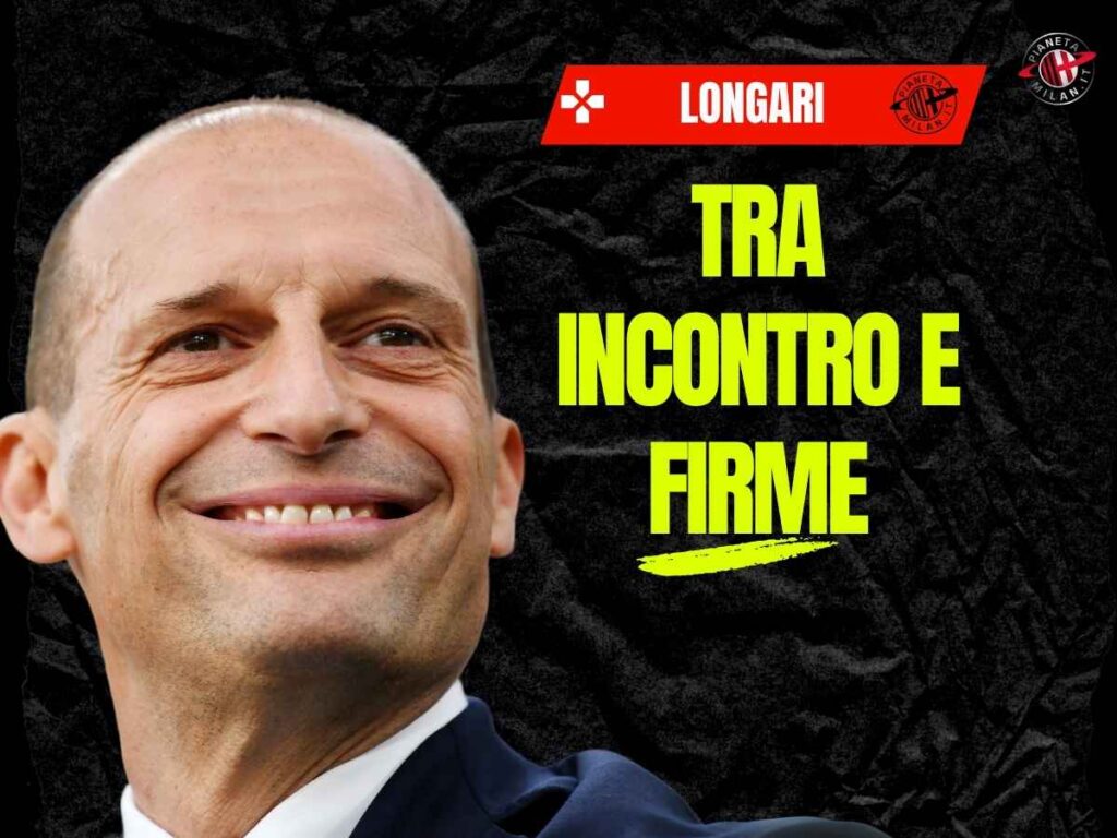 Allenatore Milan, Longari su Allegri: "Incontro con Tare. La firma ..."