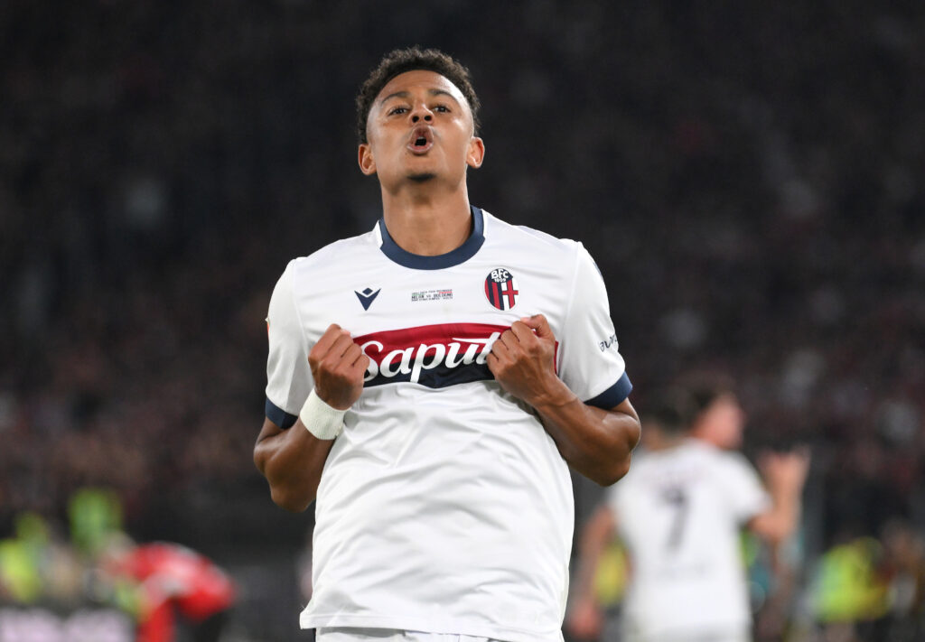 Dan Ndoye Bologna Milan-Bologna Coppa Italia 2024-2025