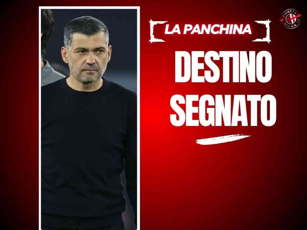 Panchina Milan, Conceicao saluta a fine stagione. Ma non sarà l'unico...