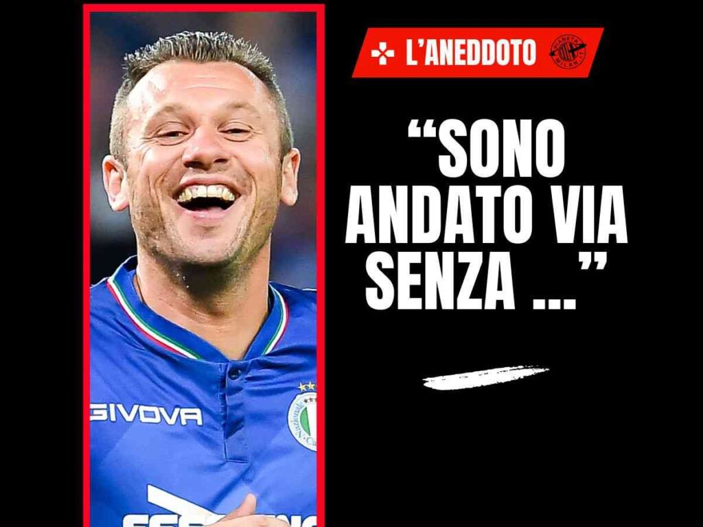 Ex Milan, Cassano e la lite col cameriere: "Voleva 80 euro di mancia, ma io ..."