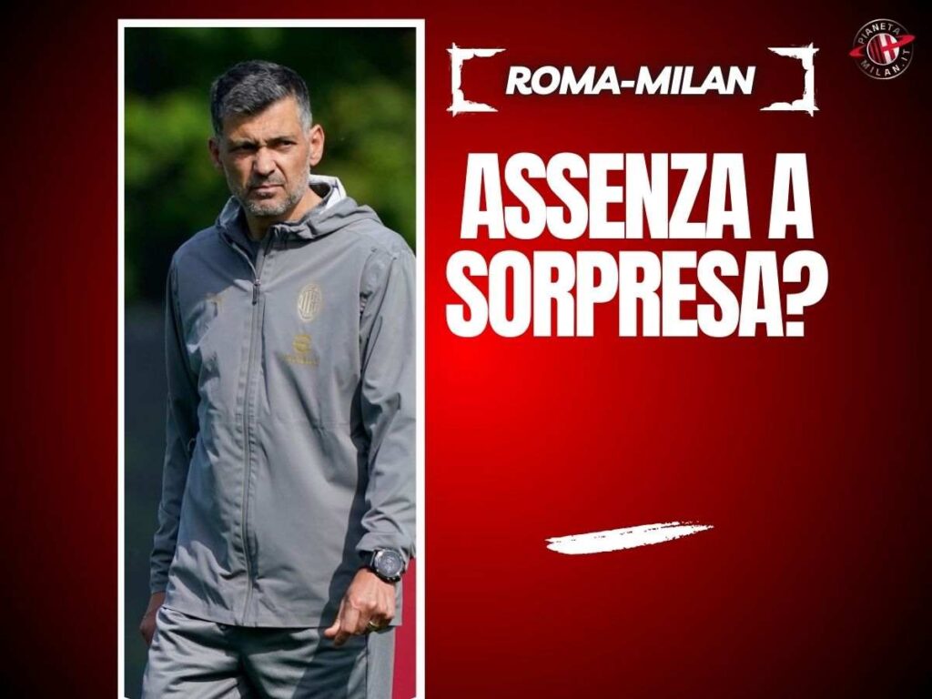 Roma-Milan, per Conceicao una possibile assenza a sorpresa