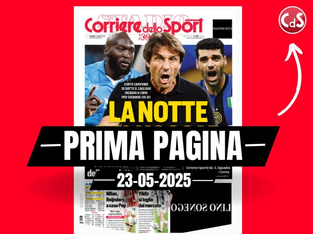 Prima pagina Corriere dello Sport: Milan, Reijnders a casa di Pep