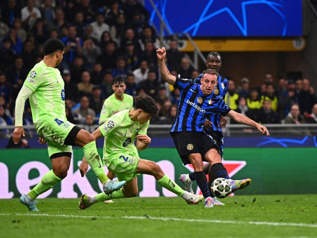 gol Davide Frattesi Inter-Barcellona 4-3 Champions League 2024-2025