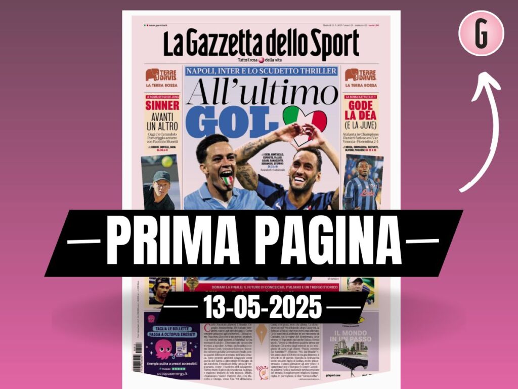 Prima pagina Gazzetta dello Sport: "Milan-Bologna è più di una coppa"