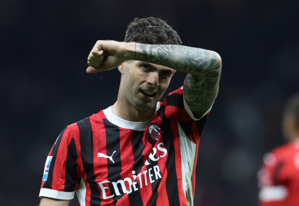 Christian Pulisic AC Milan Milan-Bologna 3-1 Serie A 2024-2025