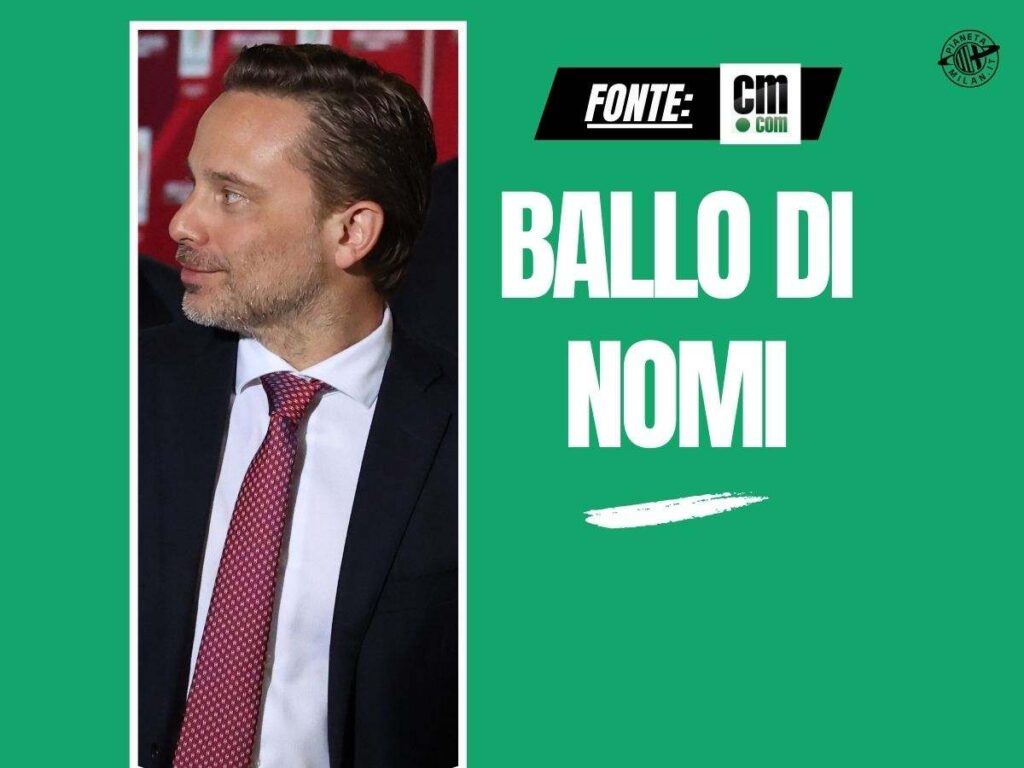 Panchina Milan, D'Amico fa due nomi. Il candidato di Furlani ...