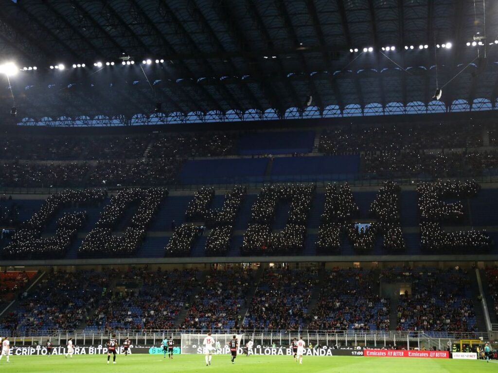 Curva Sud Milano Milan-Monza 2-0 Serie A 2024-2025