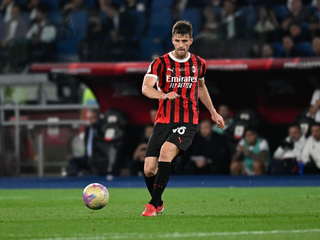 Matteo Gabbia AC Milan Milan-Bologna 0-1 finale Coppa Italia 2024-2025