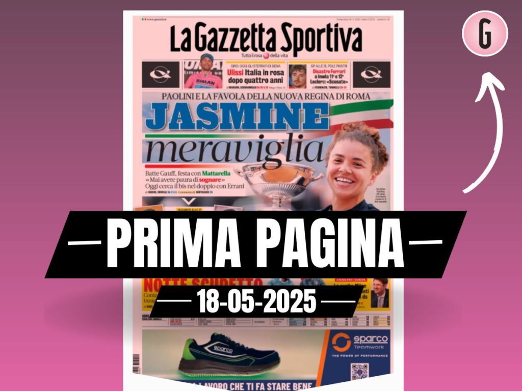 Prima pagina Gazzetta dello Sport: DS Milan, svolta Congerton. E' avanti