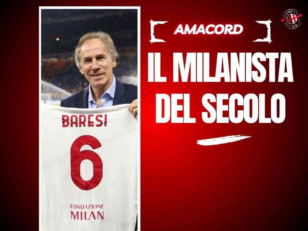 Baresi, il Milanista del Secolo. Marani: "Non è scappato neanche alla Serie B"