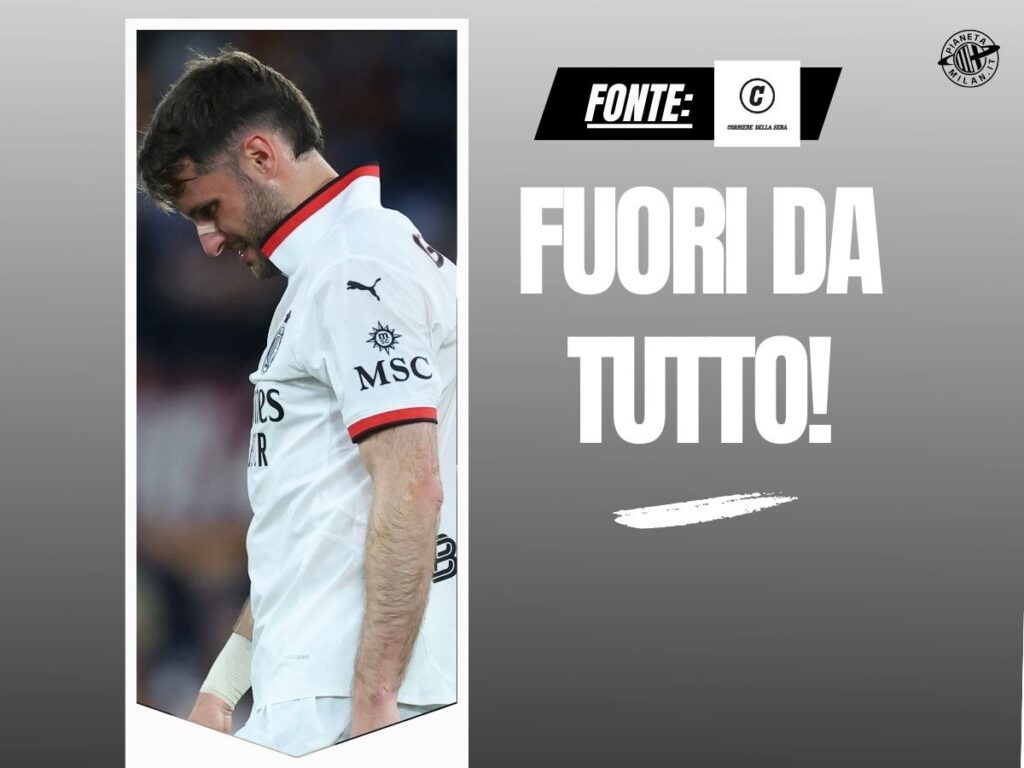Milan, rosso di vergogna: ko contro la Roma, è fuori dall’Europa