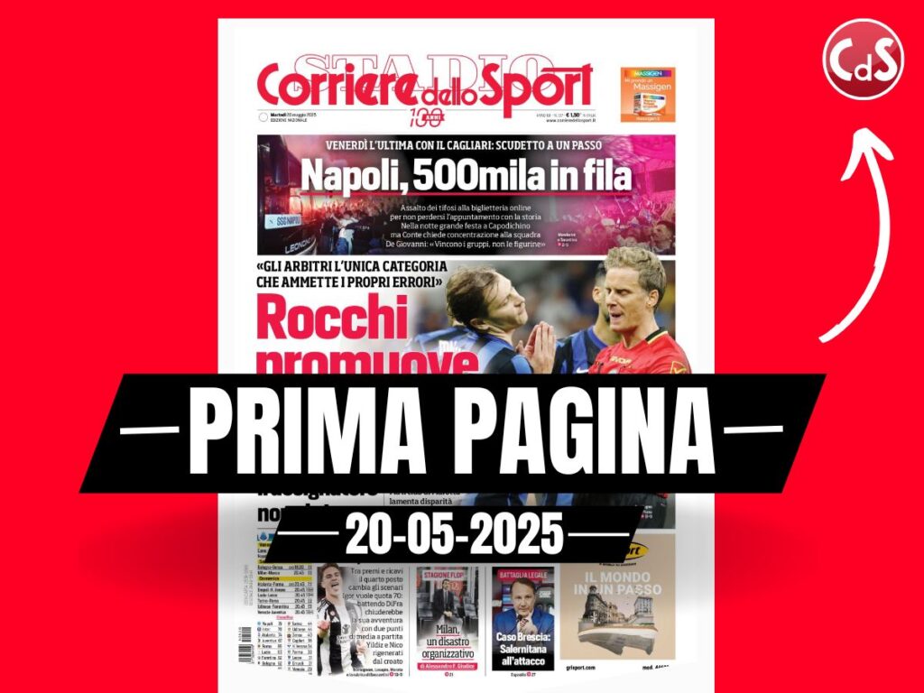 Prima pagina Corriere dello Sport: "Milan, un disastro organizzativo"